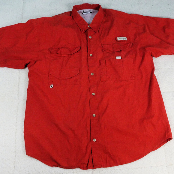 Columbia Salmon PFG Button up Fishing Shirt Large - Picture 1 of 7
